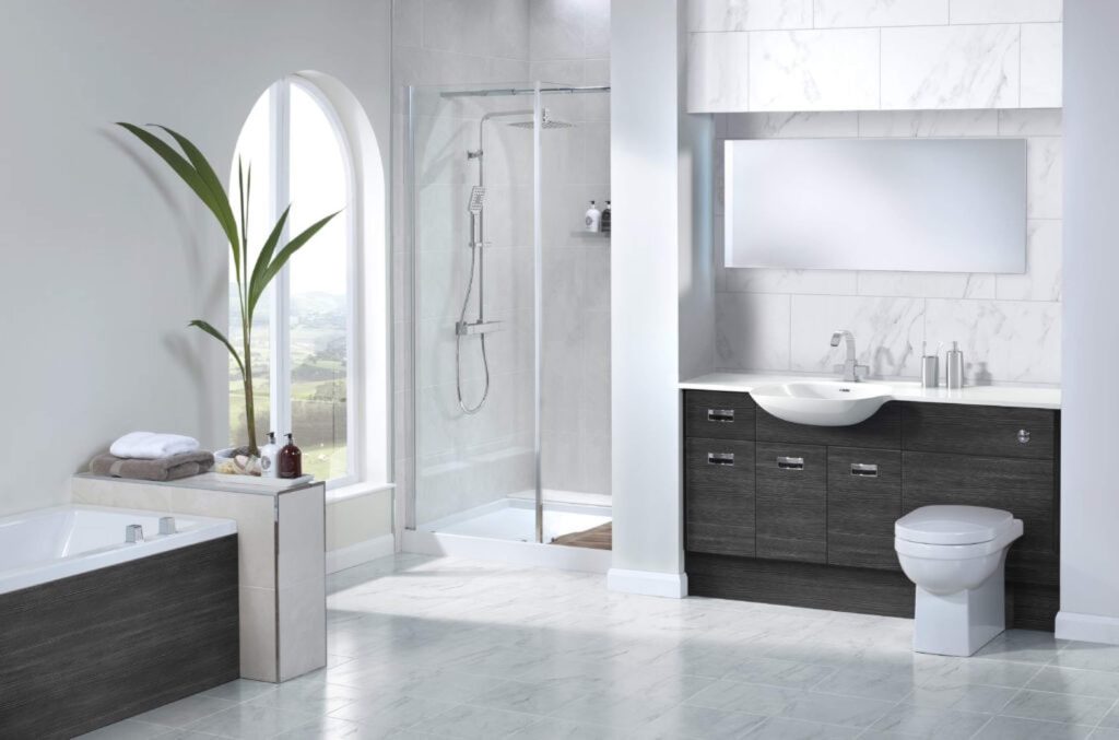 Eco-Friendly Bathroom Design Ideas for UK Homes - Utopia Original Fitted Bella Black Linear Main 1024X677 1 | My Bathroom Specialist