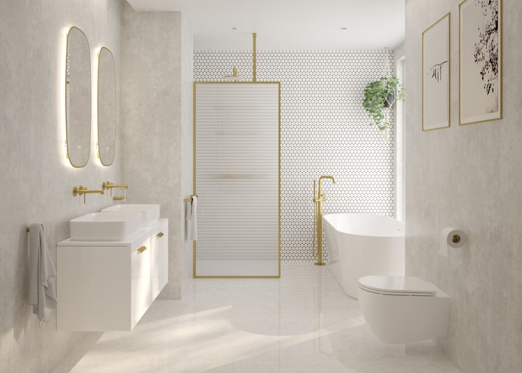 Sonas Mirage Brushed Gold Nigel Fryer | My Bathroom Specialist
